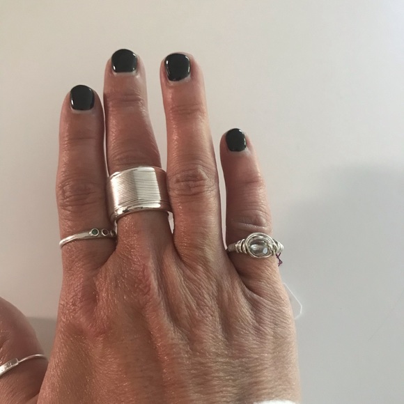 925 sterling silver ring with clear stone - Picture 8 of 8